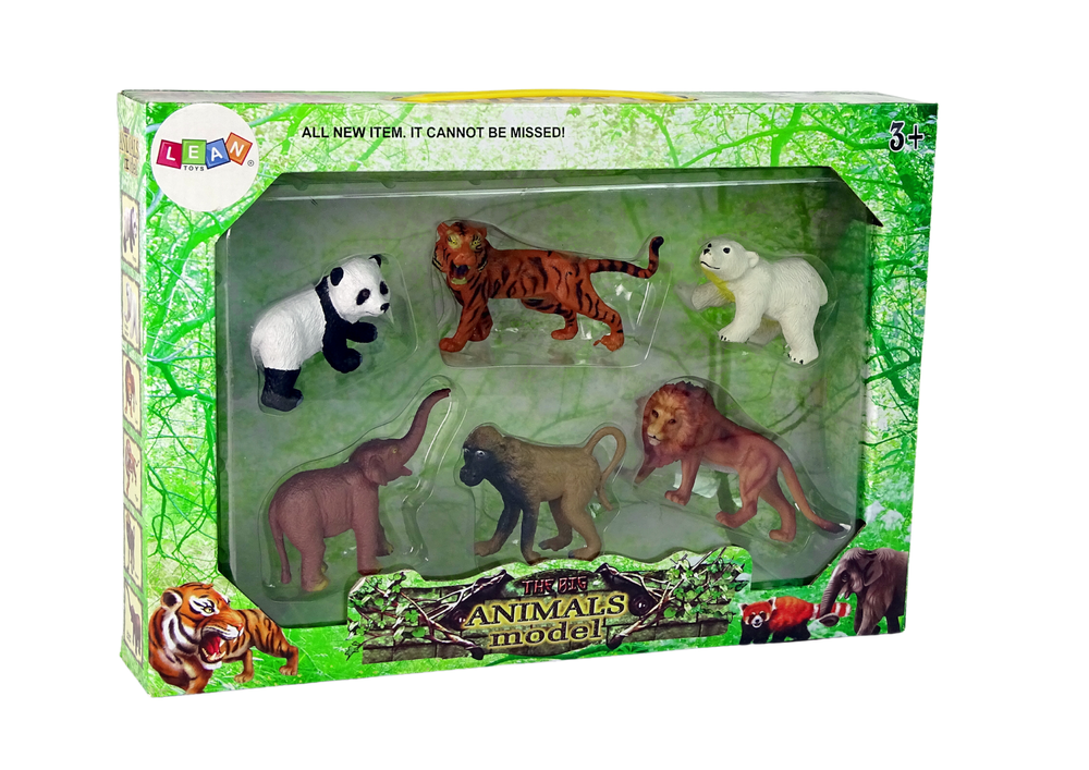 Set of 6 Wild Animals Figures Animals Of The World | Toys \ Educational  toys |