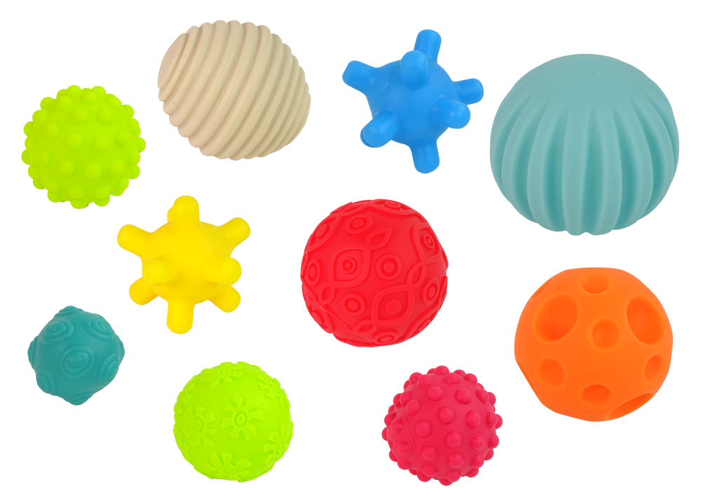 Set of Sensory Balls for Baby 10 Pieces Shapes Colours | Toys \ Toys of ...