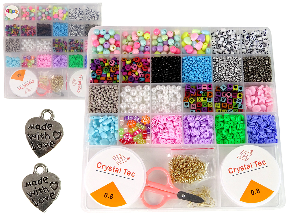 Shunlong 750+ Beads Letter Beads Kit For Bracelet, Necklace