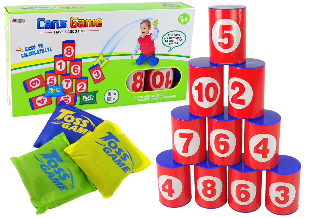Target Toss Game Knocking Down Cans Toys \ Games \ Gry Zręcznościowe