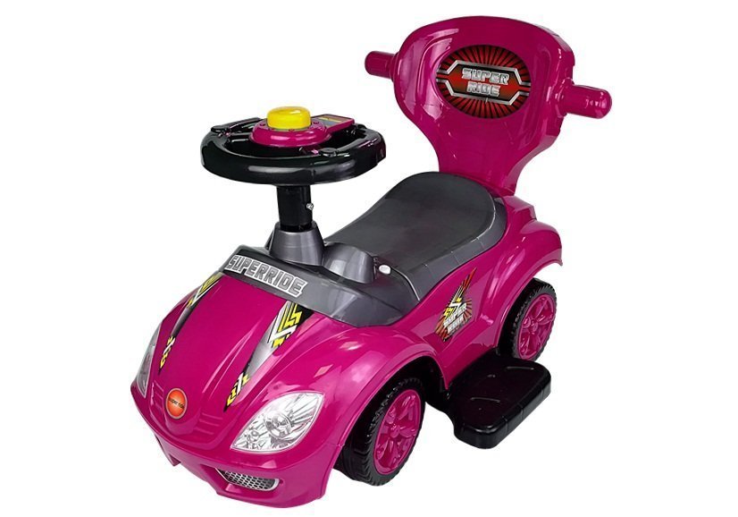 Toddlers Ride On Push Along with Parent Handle Mega Car 3in1 Pink ...