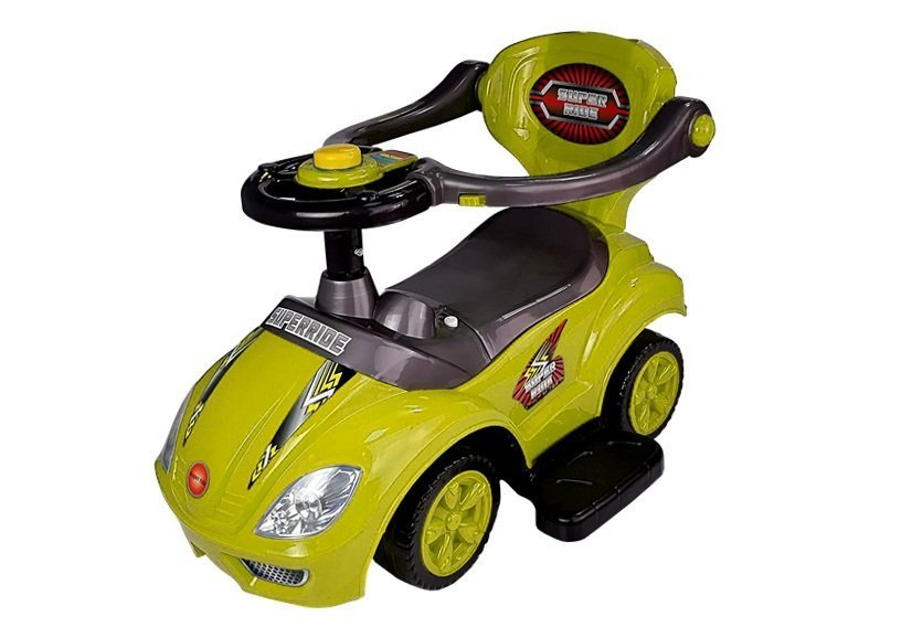 Toddlers Ride On Push Along with Parent Handle Mega Car 3in1 Yellow ...