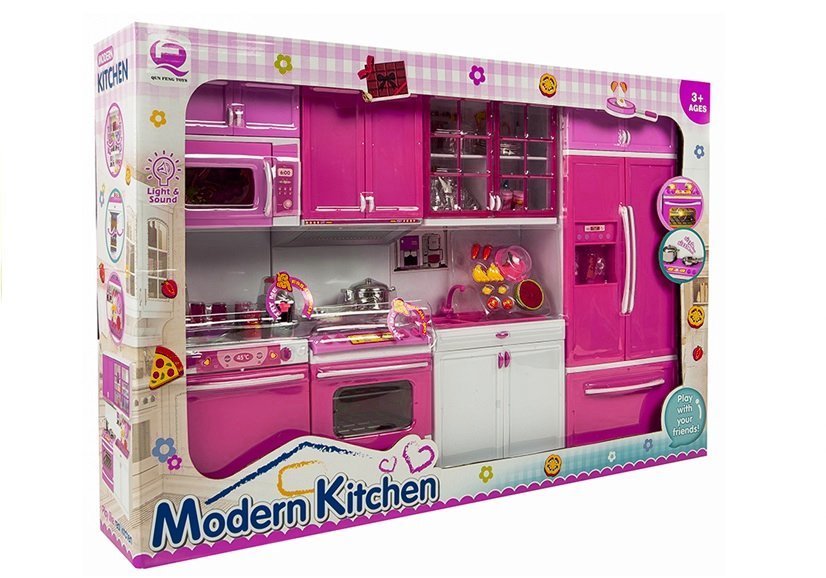 Eng Pl Toy Kitchen Pink Accessories Sounds Lights 3349 5 