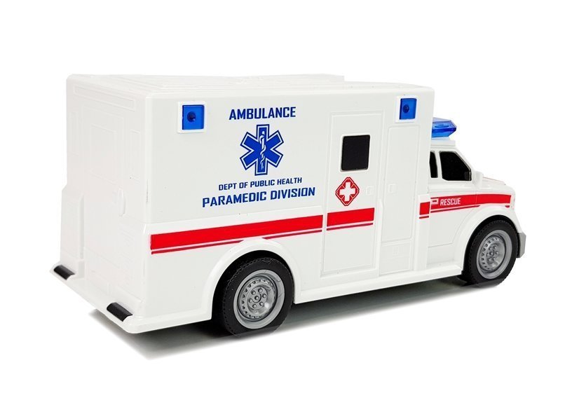 Toy car Ambulance 1:20 Frictional drive Sound Light effects | Toys ...