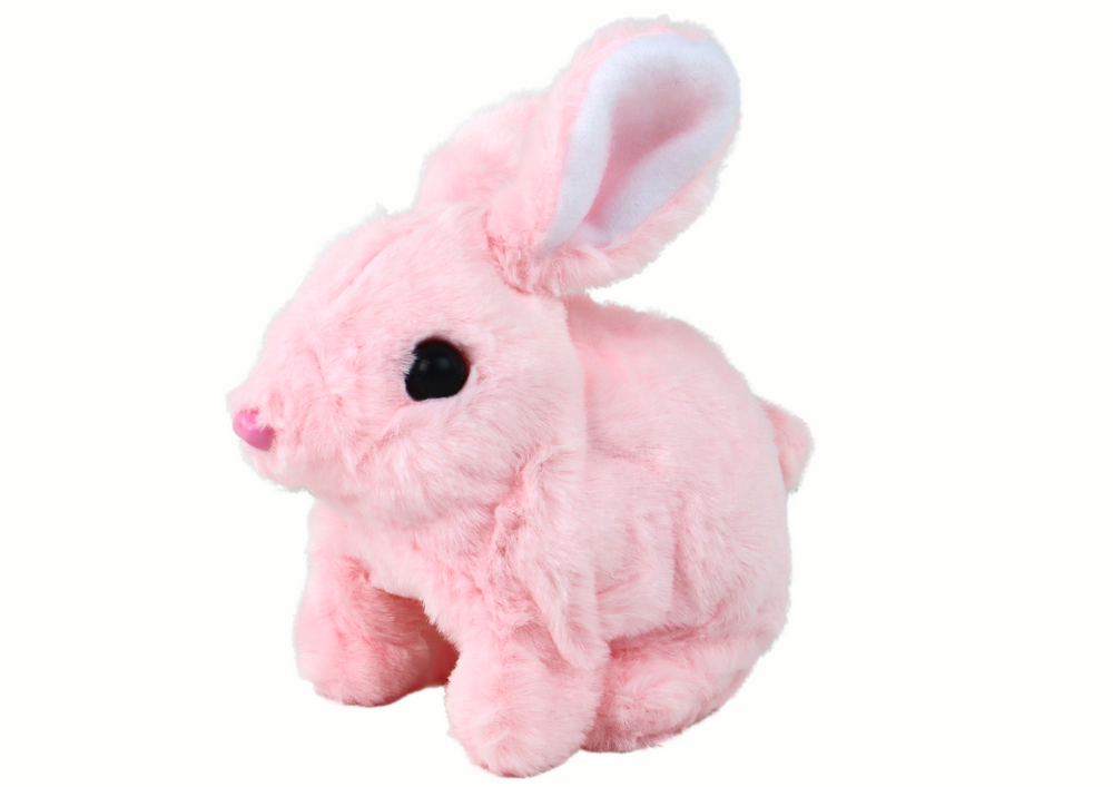 Walking Bunny Interactive Toy Short Hair Pink 