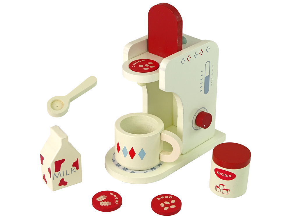 TINKSKY Kids Coffee Maker Mini Dollhouse Coffee Machine Play Kitchen  Accessories 