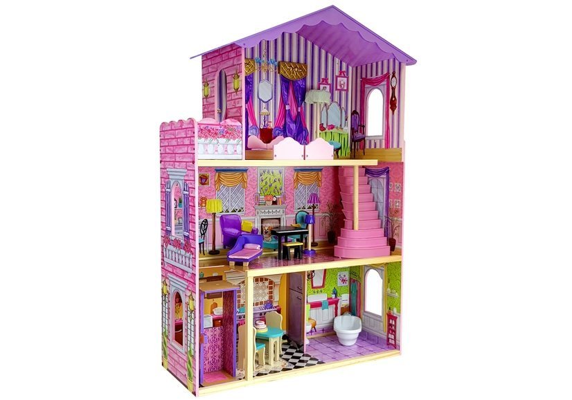 Wooden barbie discount house with elevator