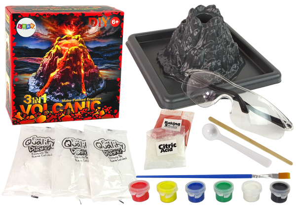 2in1 DIY Volcano Excavation Gypsum Eruption Kit