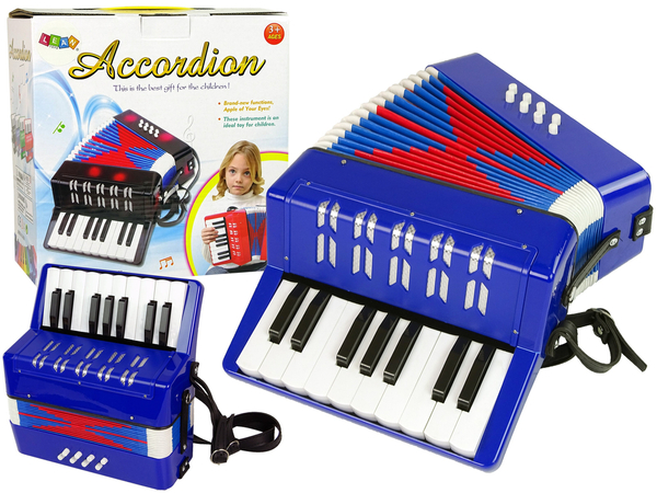 Accordion Musical Instrument for Kids Music Blue