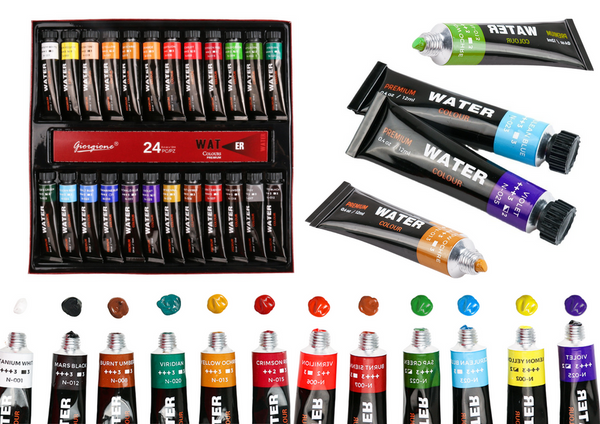 Acrylic Paint Set in Tube 24 Colors