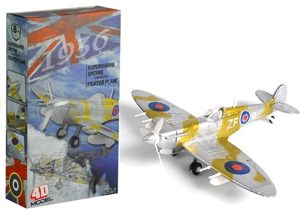 Airplane Supermarine Puzzle 4D Model Spitfire 1:48