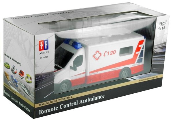 Ambulance 1:18 remote control 2.4GHz vehicle toy for children