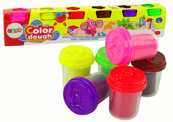 Animal Play Dough Set 6 Colors Cups