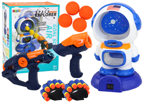 Arcade Game Astronaut Shooting 2 Guns Balls Arrows