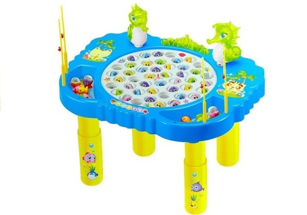 Arcade Game Fishing Fishes Light Effects Blue