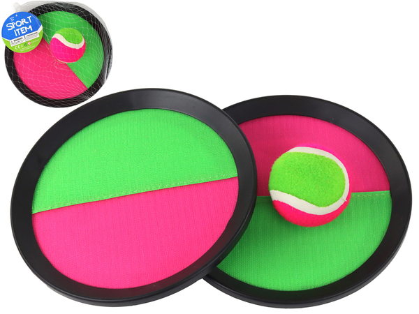 Arcade Game Paddles Discs Velcro Catch Ball Ball