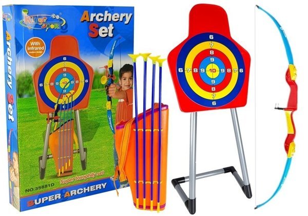 Archery Set with Bow Target 4 Arrows