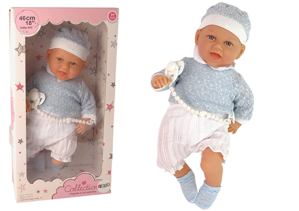 Baby Doll 46 cm Blue Clothes Pacifier