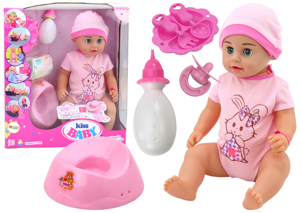 Baby Doll Peeing Bodysuit Hat Potty Bottle Accessories