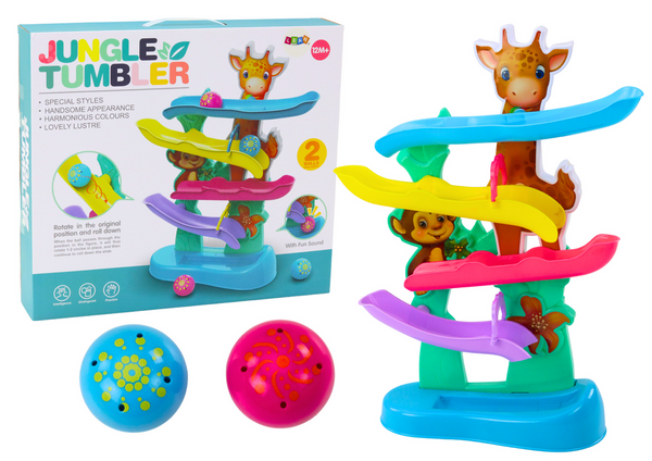 Ball Slide Giraffe Monkey Sounds Colorful