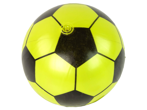 Ball Yellow Black Rubber Large 23 cm Light