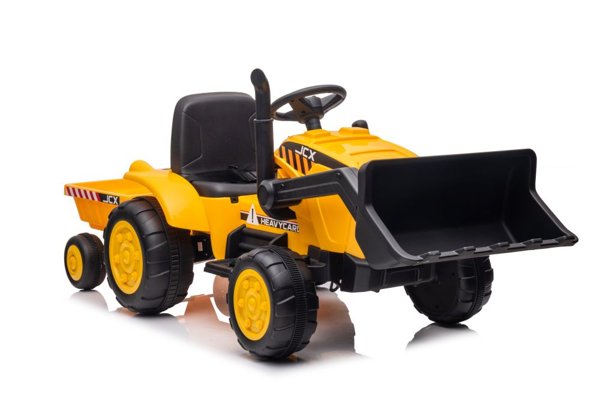 Battery Tractor With Trailer S617 Yellow