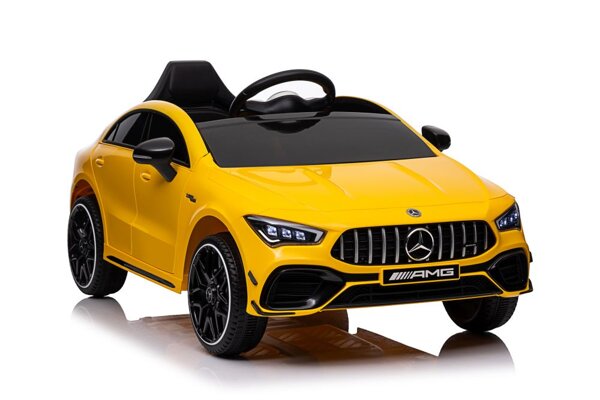 Battery-powered car Mercedes CLA 45s AMG Yellow 4x4