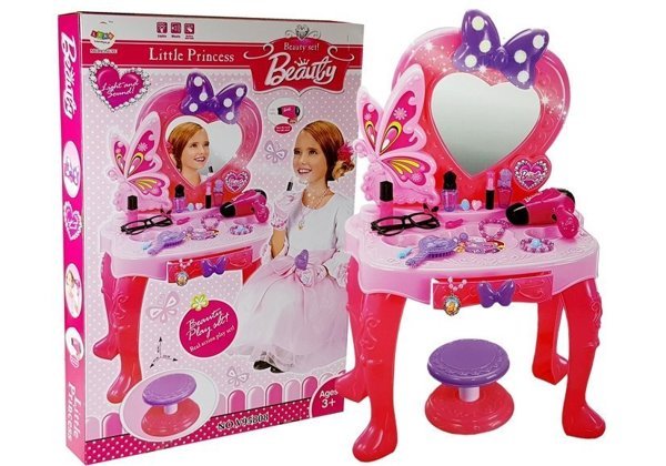 Beauty Set Dressing table for a girl with a mirror, sounds and lights