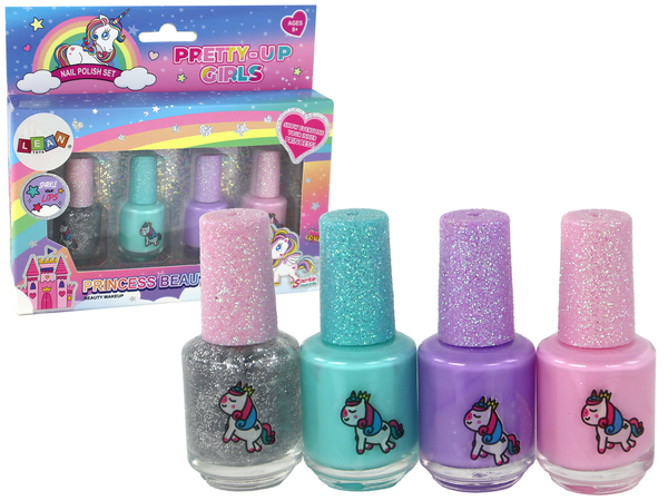 Beauty Set Nail Polishes Delicate Colors 4 Pieces