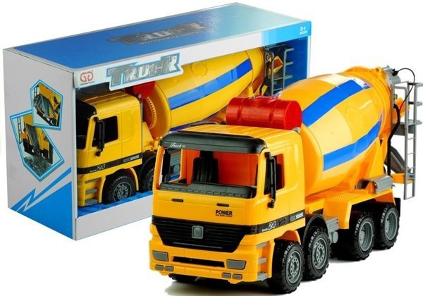 Big Concrete Mixer Mobile Elements Yellow Truck