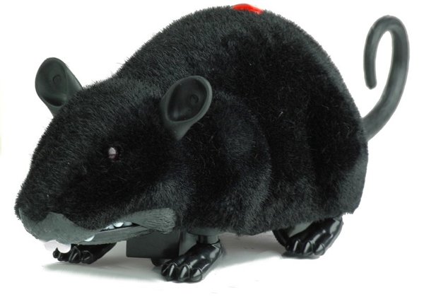 Big RC Mouse Toy Wheels Black - Make a Prank