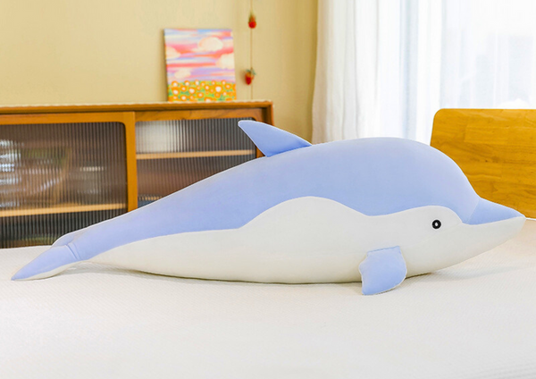 Blue dolphin plush mascot 50 cm