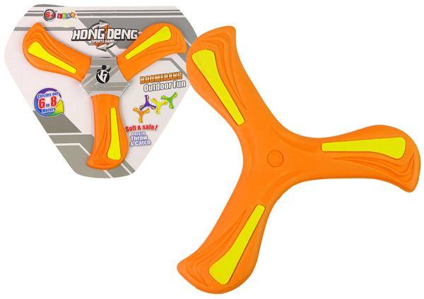 Boomerang Flying Disc Thrower Orange For Kids