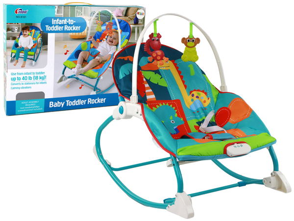 Bouncer Rocker 2in1 Children's Rocker Seat Sounds Vibrations