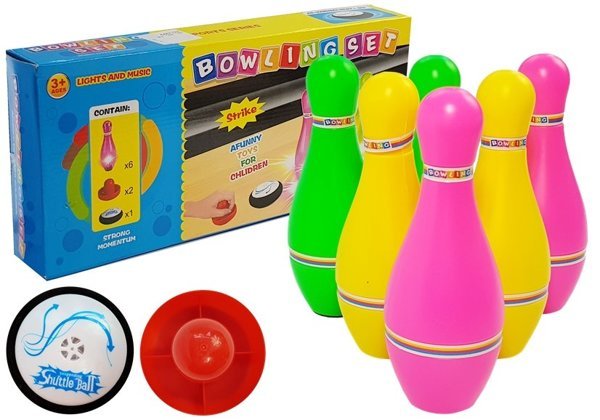 Bowling set with lights