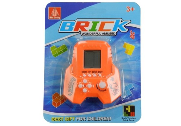 Brick Game Electronic Tetris Rocket Orange