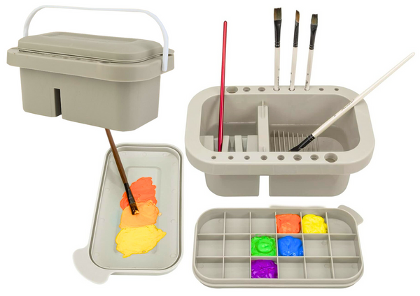 Brush Washer Storage Container Organizer