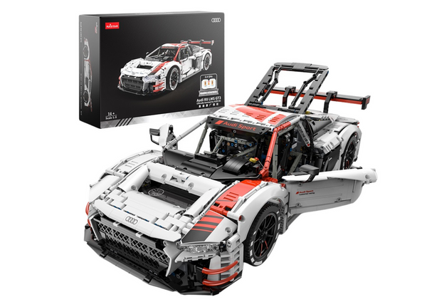 Building Blocks Car RC 1:8 Audi R8 GT3 Rastar White 3322 Elements