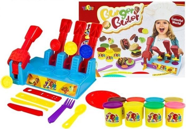 Burger Builder Colour Clay Dough Set