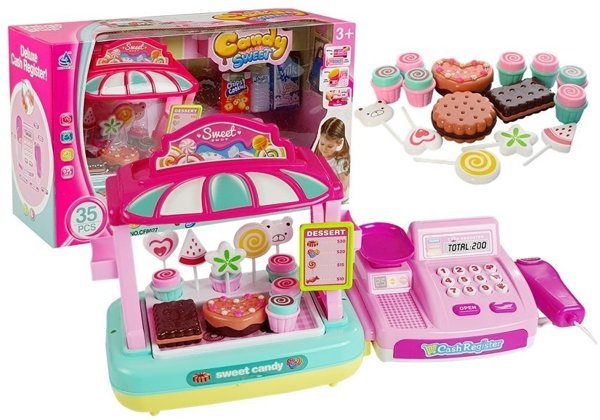 Candy Shop Cash Register Pink 35PCS