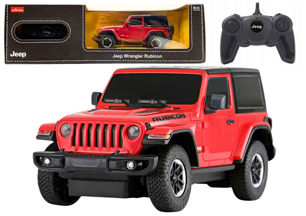 Car R/C 1:24 Remote Controlled JEEP Wrangler JL Rubicon Red