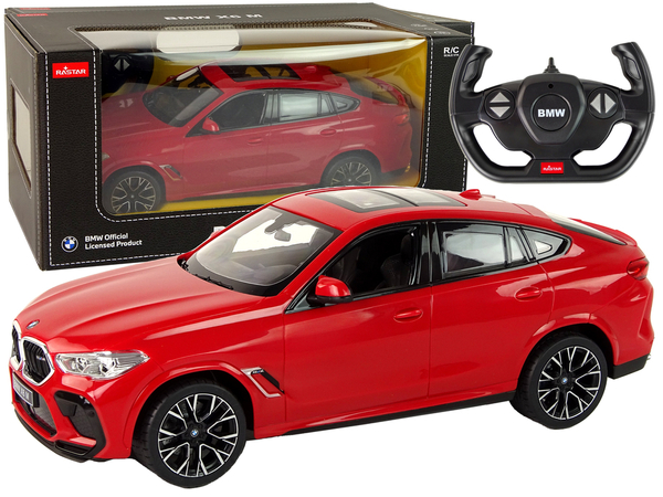 Car R/C Bmw X6 M 1:14 Rastar Red