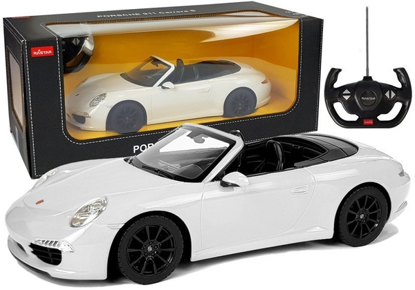 Car R/C Porsche 911 Carrera S Rastar 1:12 White