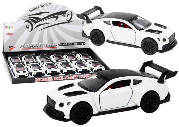 Car Sports Car 1:32 Friction Drive Pearl White