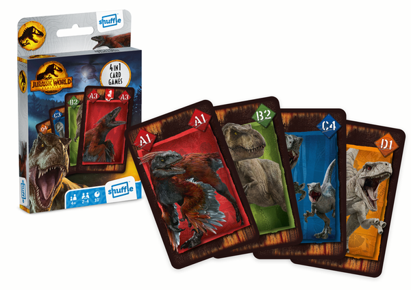 Card Game 4in1 Jurassic World Cards