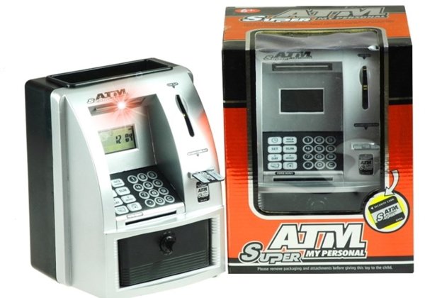 Cash Point Dispenser ATM Realistic Money Box