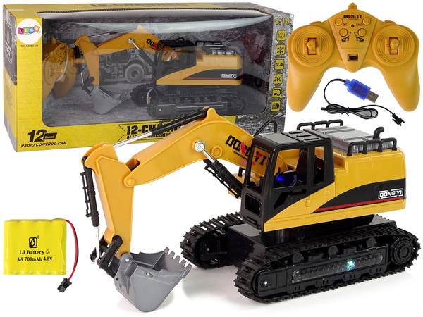 Caterpillar excavator R/C 2.4 GHz Light and sound effects