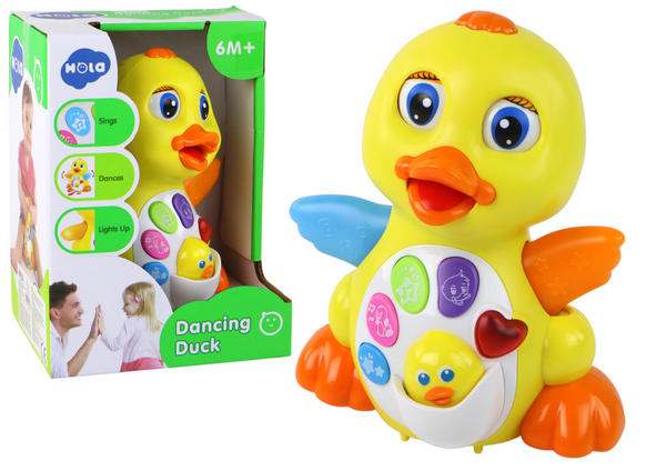 Cheerful Riding Interactive Duck For Baby Yellow