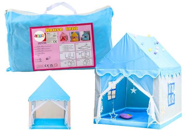 Children's Portable Folding Playhouse Tent Blue