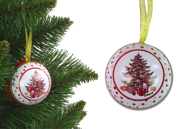 Christmas Metal Bomb Christmas Tree Ornament with Presents